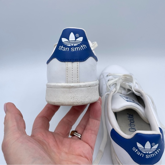 Adidas Stan Smith Sneakers 6 White/Blue - Picture 12 of 16